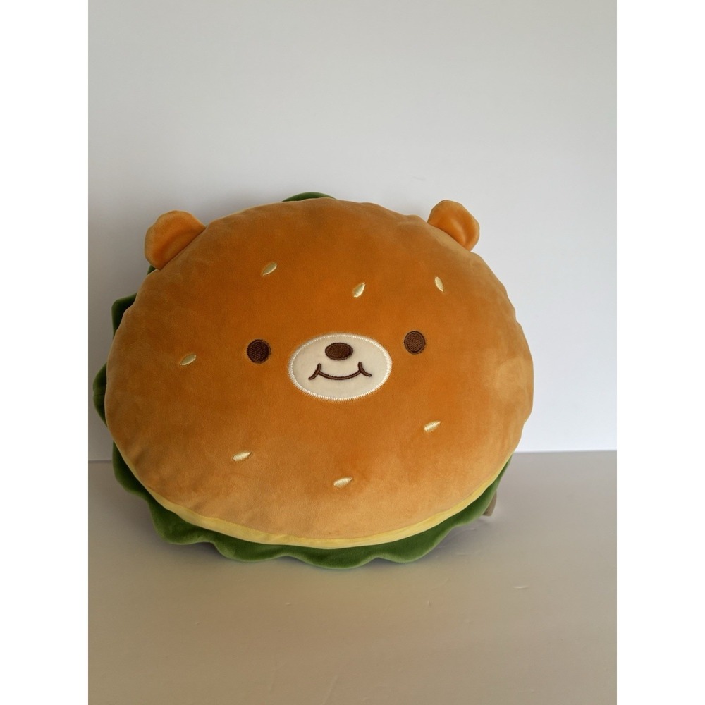 MINISO Hamburger Decorative Throw Pillow 13"